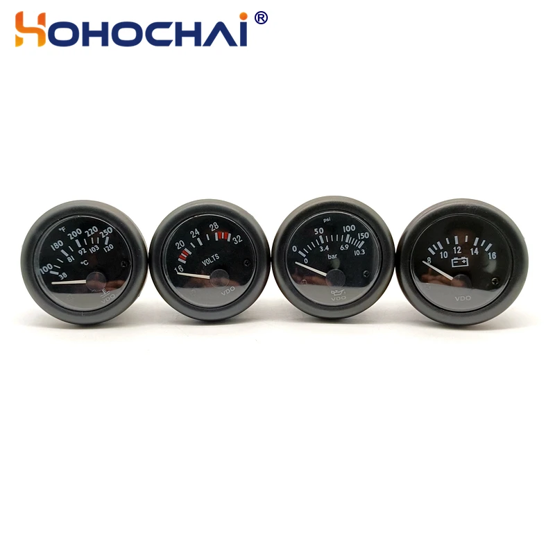 

52mm VDO Voltage/Oil Pressure/Temperature/Fuel Guage Meter 12V/24V Optional