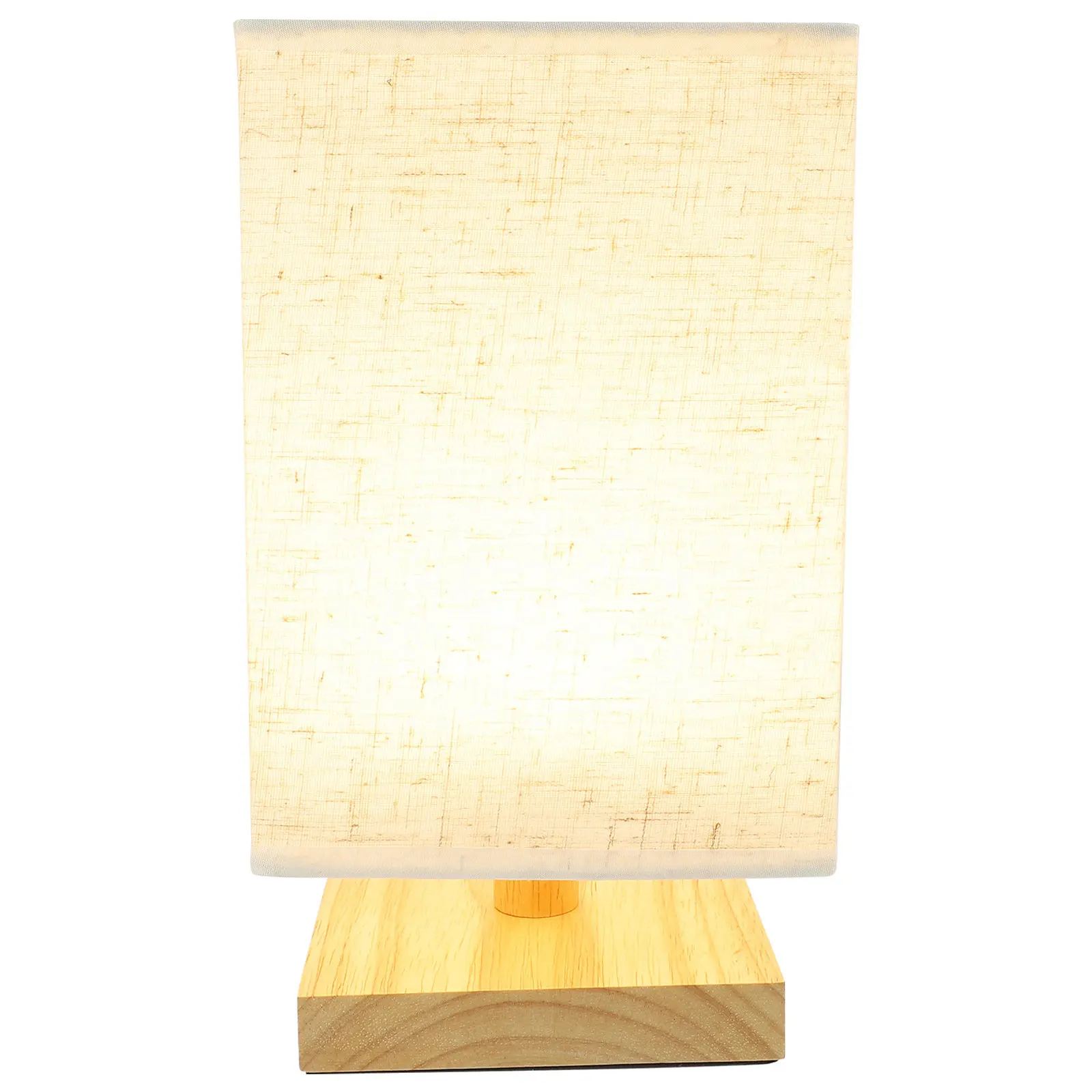 Cloth Lampshade Bedside Lamp Wood Base Nightstand Table Lamp Modern Design for Bedroom Lighting Bedside Lamps Lights for Bed
