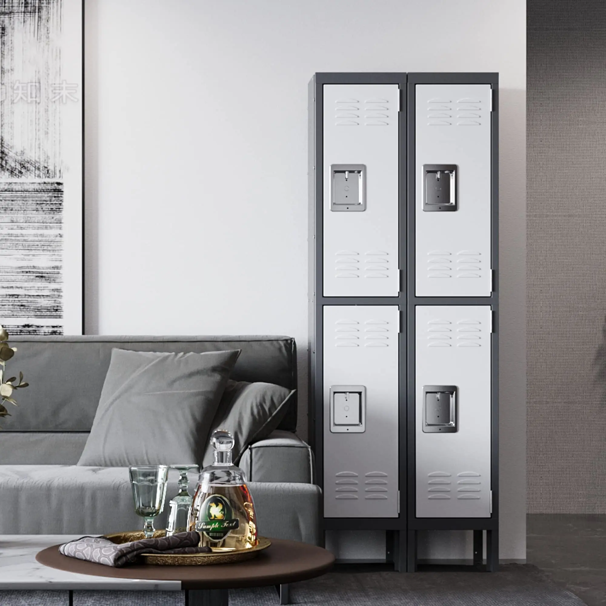 Office Storage Locker Home Steel Locker School Storage Organizer Standard Metal Locker