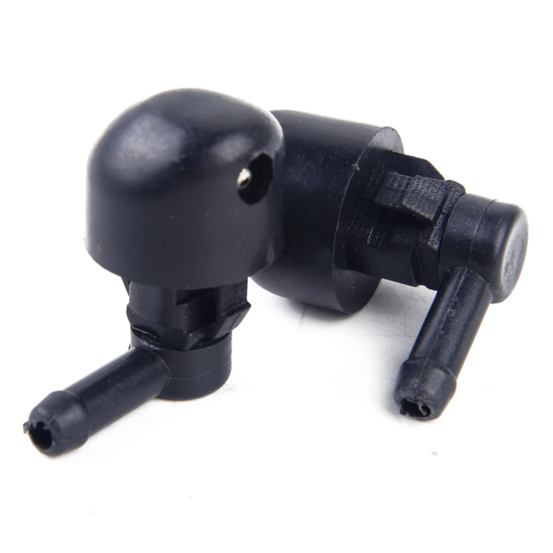 CITALL 2PCS Car Black Plastic Single Hole Rear Window Wiper Windshield Spray Washer Nozzle Jet Sprayer For Most Car