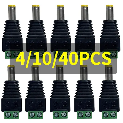 40/10/4 Pcs  Terminal Block Connector 12V DC Power Connector Plug  Adapter for TV Camera LED Strip Light  SMD Wire Terminali