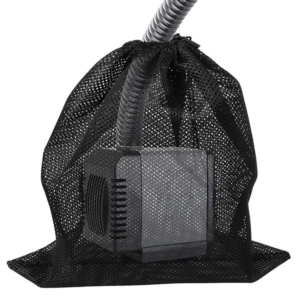 Acquarium Pond Black Tear Resistant Filter Mesh Bag Pumps Barrier Net Bag Water Pump Filter