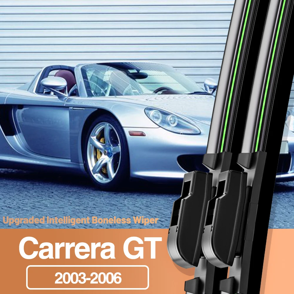 

2pcs For Porsche Carrera GT 980 2003-2006 Front Windshield Wiper Blades Windscreen Window Accessories 2004 2005