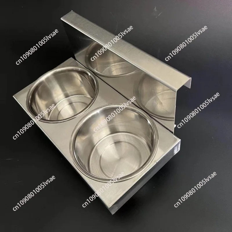Commercial stainless steel barbecue grill mobile seasoning table basin rack rack hanging barbecue grill thickening special