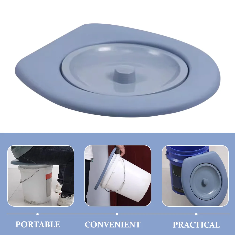 Toilet Caps Portable Seats Camping with Lid Tents Bucket Plastic Elder