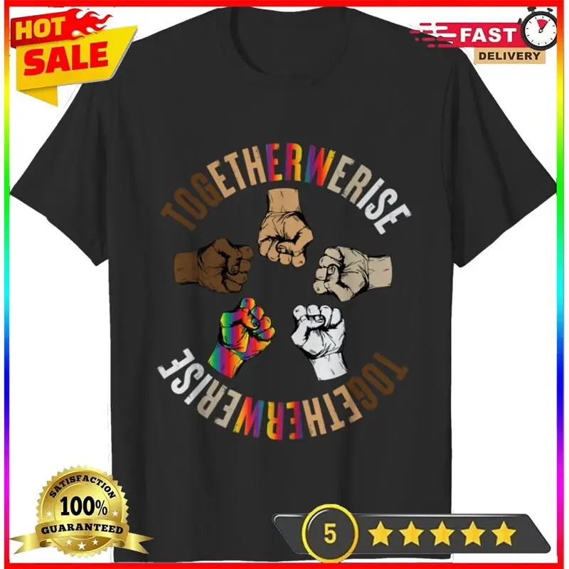 

Together We Rise Apparel Футболка «Правы человека» в социальном справедливости