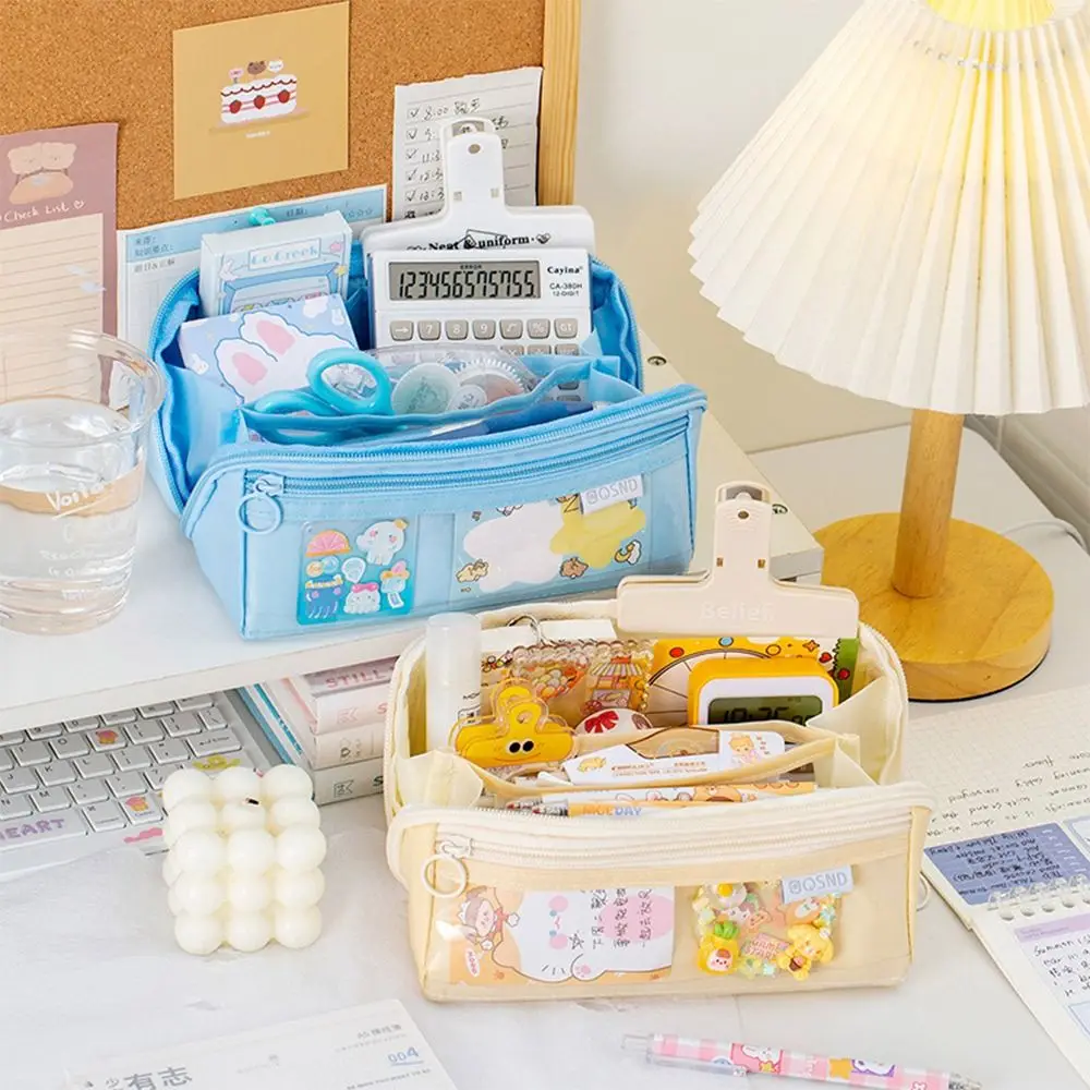 

Простота, вместительная сумка для ручек, однотонный 10-слойный пенал, стандартная сумка для хранения, студенческий подарок