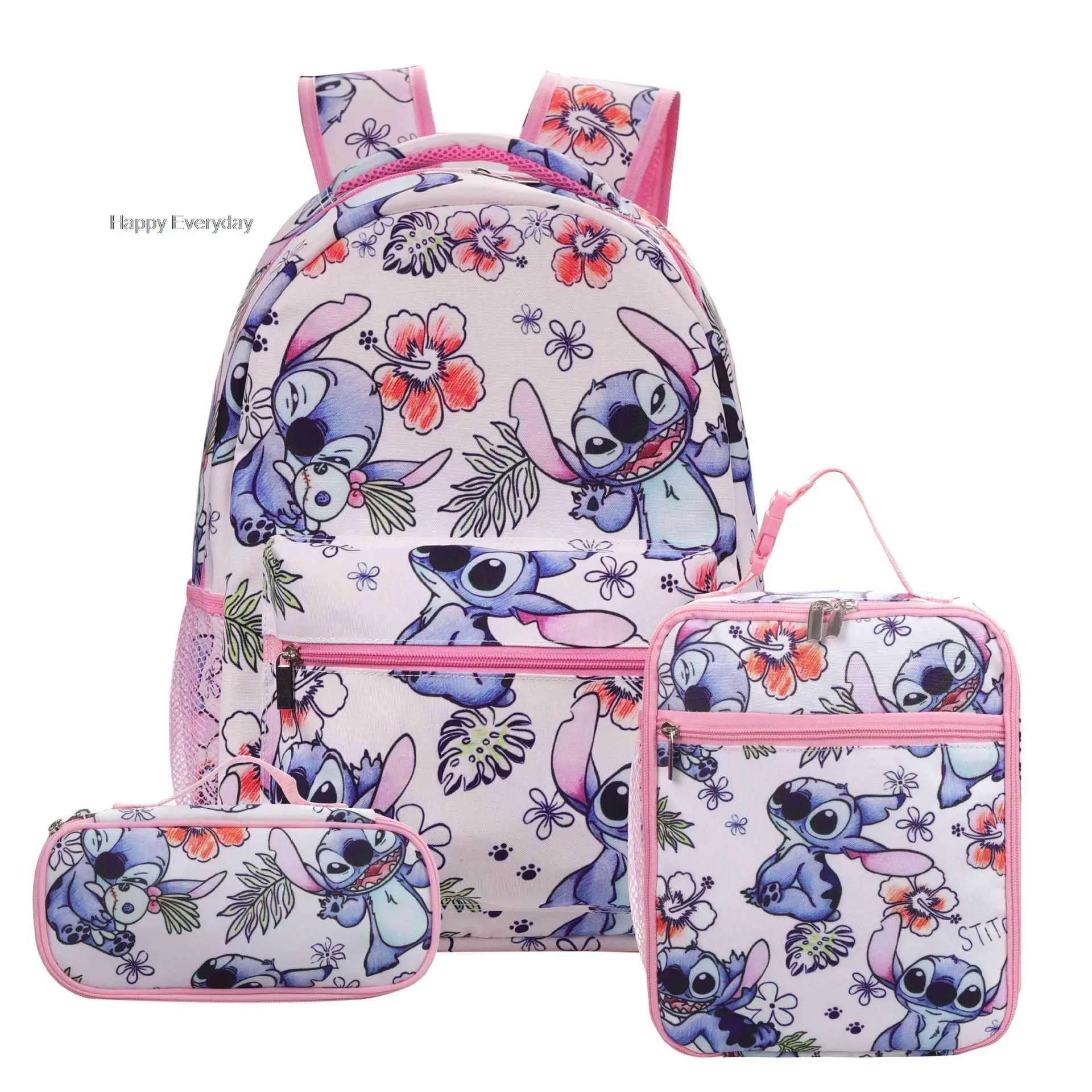 Lilo Stitch plecaki Cartoon podstawowy drukuj oprogramowanie kobiety dziewczęta torby szkolne podróżne Lovley Girls Mochilas prezent urodzinowy