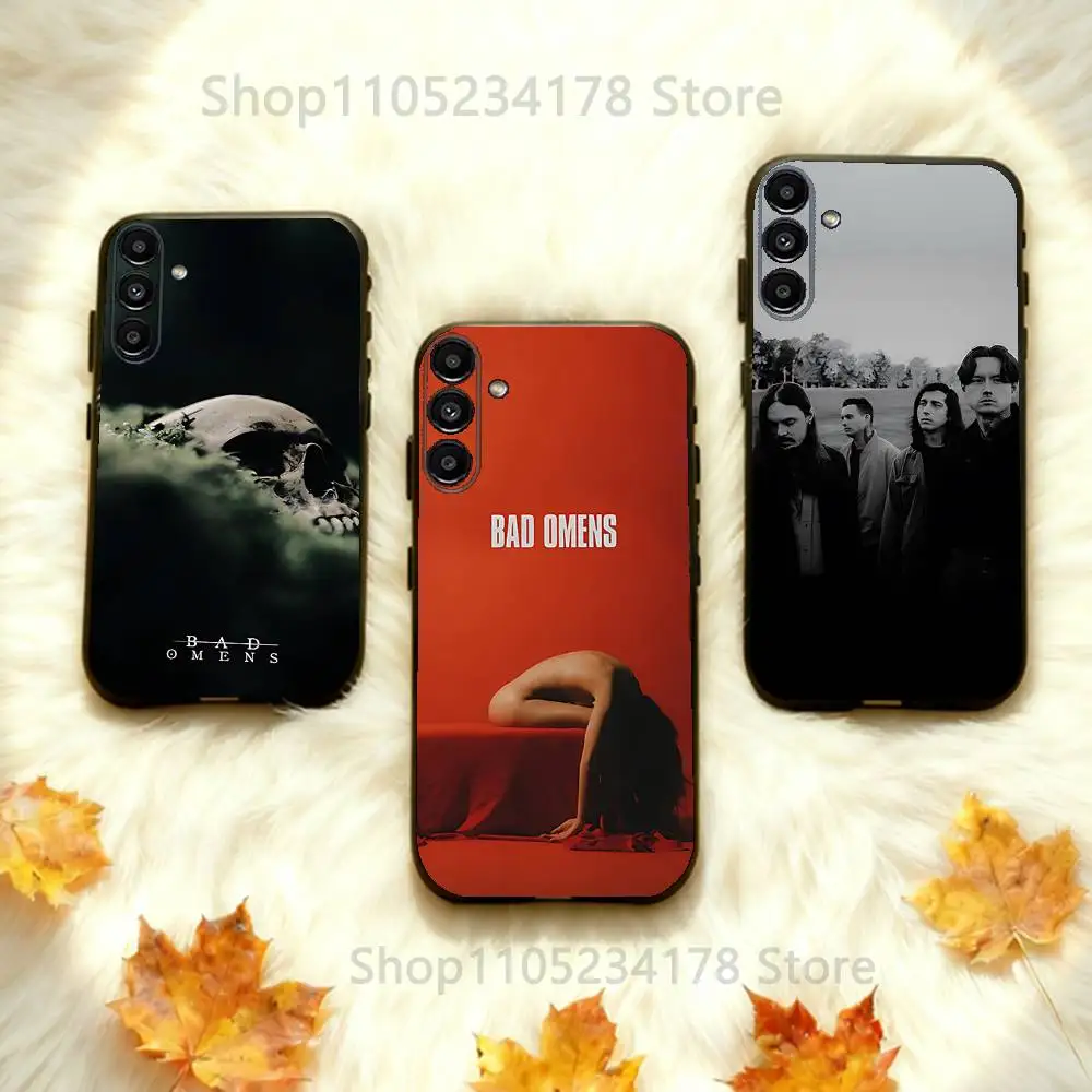 

Bad O-Omens Music BAND Phone Case For Samsung Galaxy A73,31,32,72,41,53,52,71,22,5G,Note,J7,8,9 Soft Black Cover