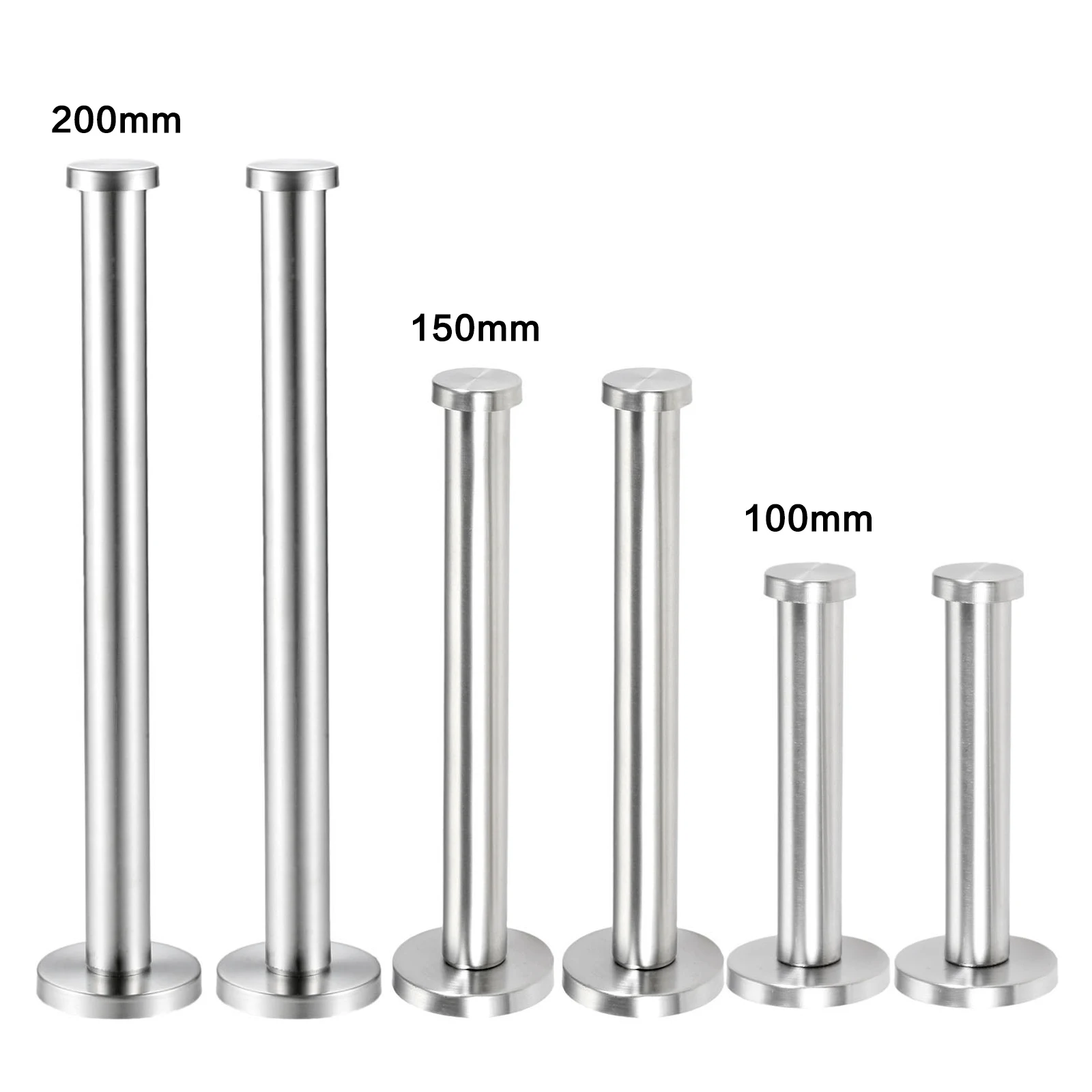 DRELD 2Pcs เสื้อผ้า Robe Hooks สแตนเลสสตีลประตูห้องน้ำตะขอแขวนผ้าขนหนูกระเป๋าติดผนังไม้แขวนเสื้อ W/สกรู