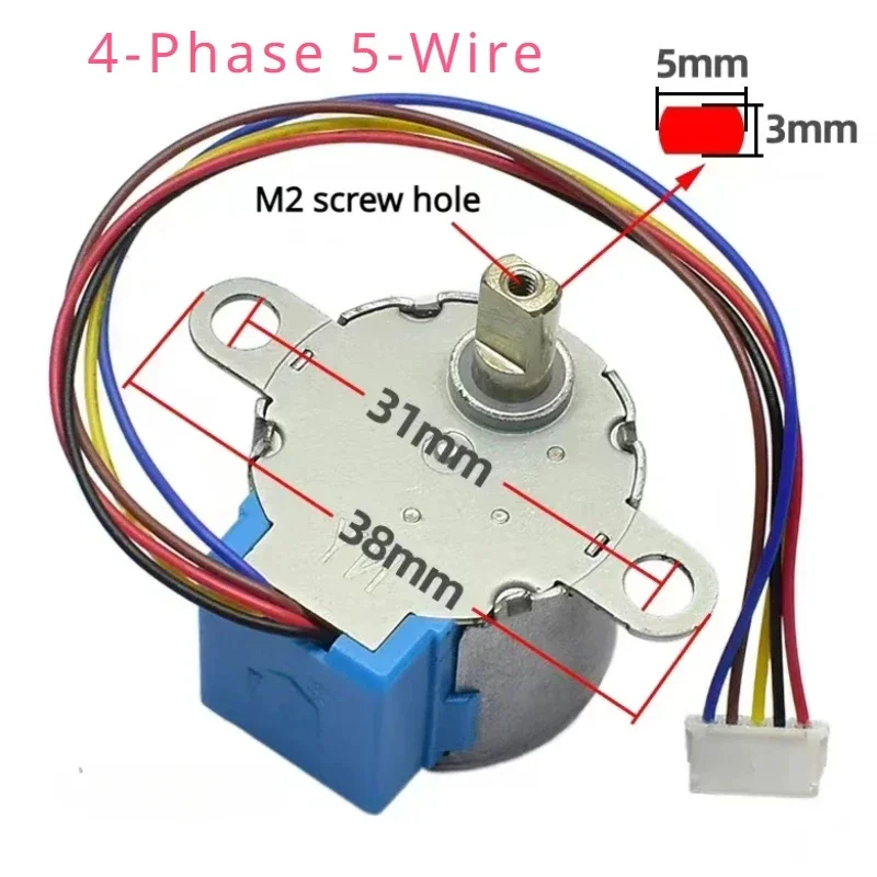 3 個 4 相 5 線式 DC ギアステッピングモーター 5V 24BYJ48 減速モーター比 64:1 シングルチップマイクロコンピュータ/カメラモニタリング用