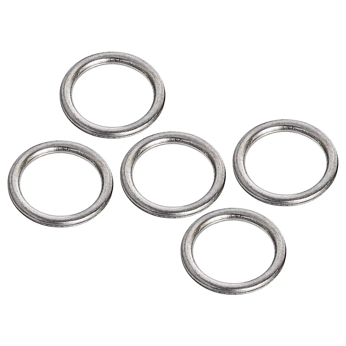 5pcs Silver Carbon Steel Engine Oil Drain Plug Crush Washer Gasket Fit for Mitsubishi MD050317 21513-21000 30874061