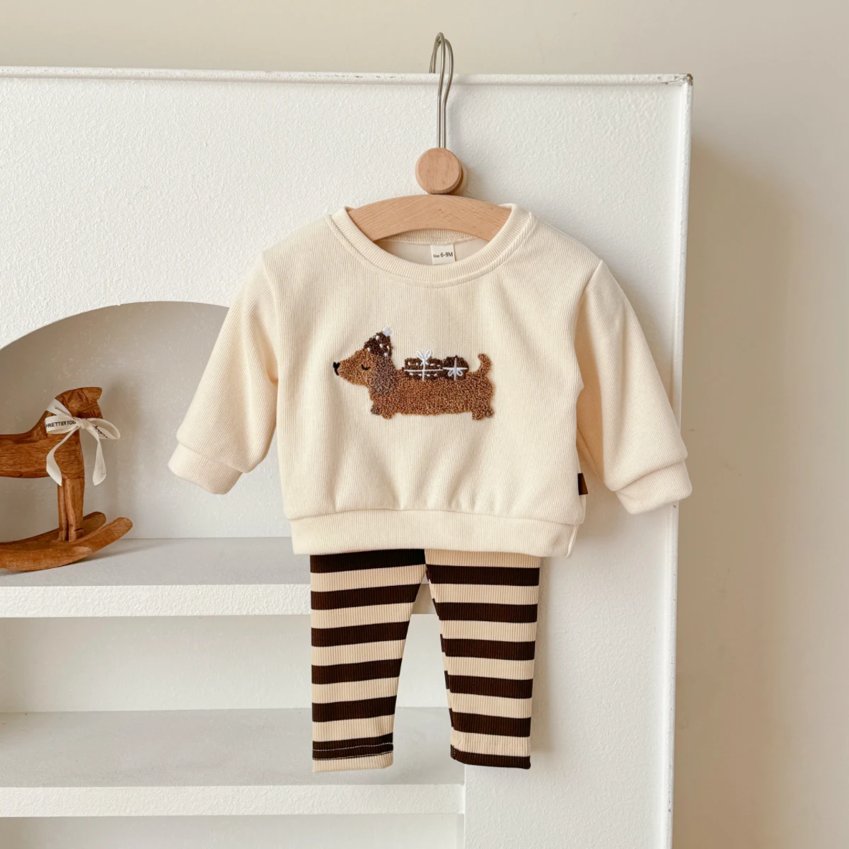 New Baby Boys Girls 2Pcs Long Sleeve Tracksuit Cartoon Puppy Top Pants Children Clothing Toddler Outfit Suit Newborn Clothes