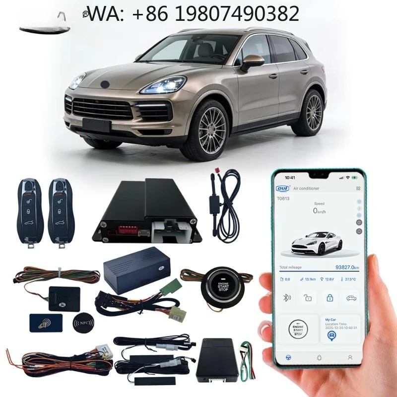Car Remote Starter for  Keyless Entry GPS/GSM Push Button Start/Stop Mobile Phone Control PKE Car System