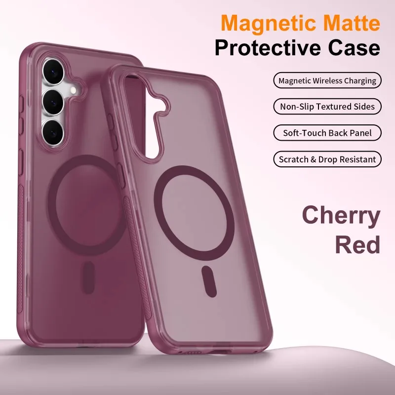 For Magsafe Magnetic Matte Clear Case For Samsung Galaxy A57 A37 A27 A17 A07 A18 A08 A56 A36 A16 A26 A06 Armor Shockproof Cover