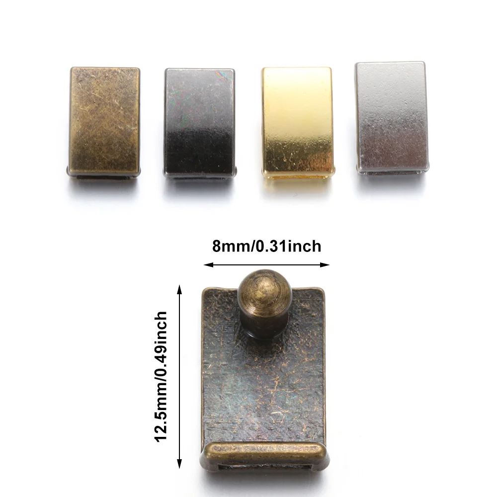 5pcs 4 Colors Mini 12.5*8mm DIY Shoes Clothes Doll Bag Buckles Sewing Accessories Belt Buckle