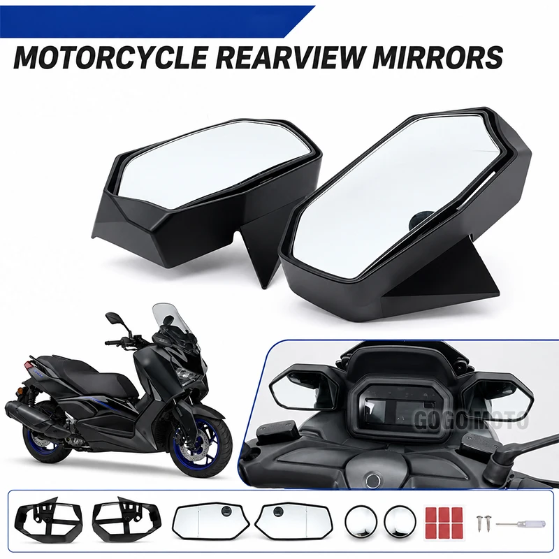 

Motorcycle Accessories Rear View Mirrors Integrated Convex Side Mirror FOR YAMAHA X-MAX300 XMAX 300 V3 Xmax300 2025 2026