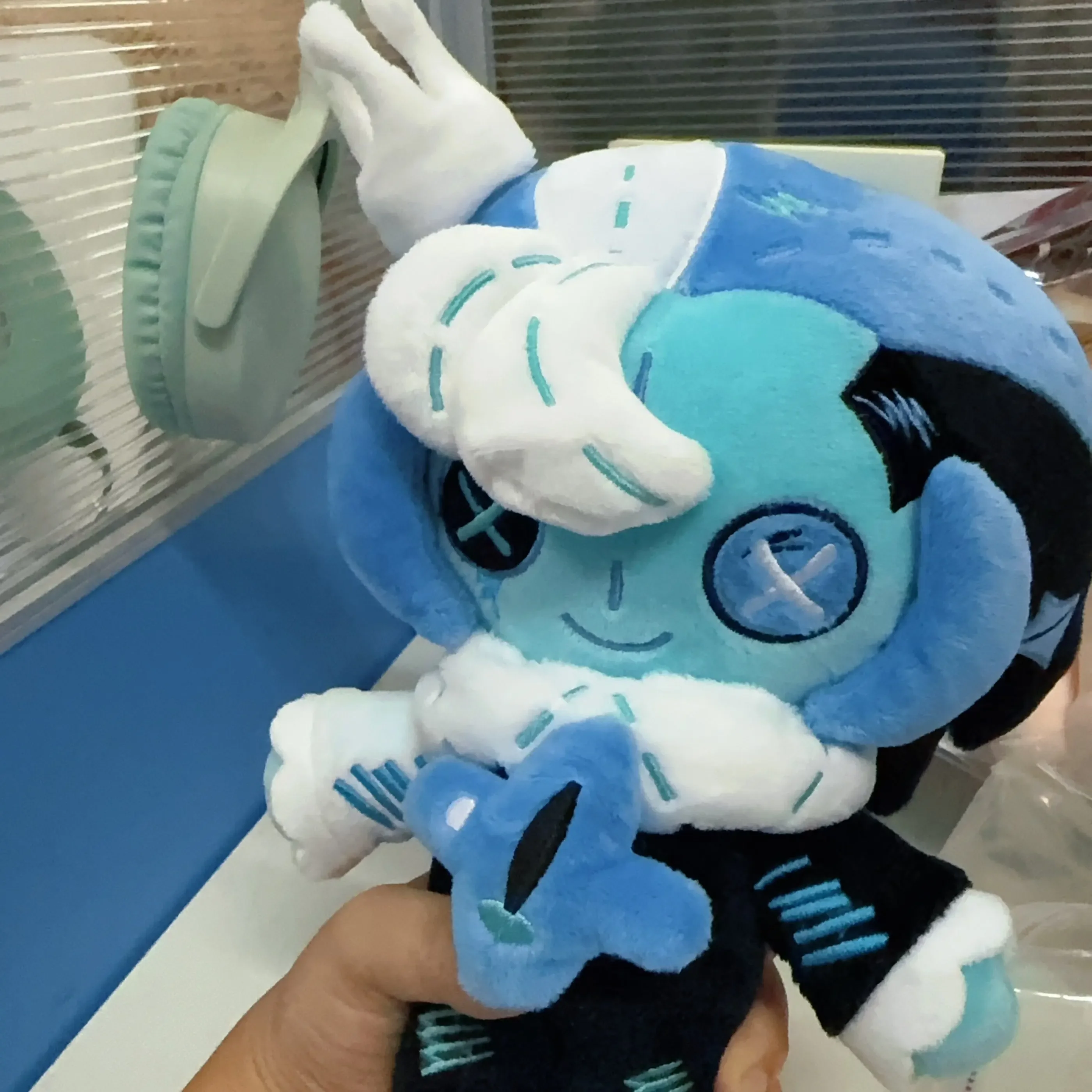 Muñeco  Peluche  20 cm l Juego Cookie Kingdom, Shadow Milk Cookie, Kawaii, Cosplay, Figura  Anime, Juguete  Algodón Suave, Colec