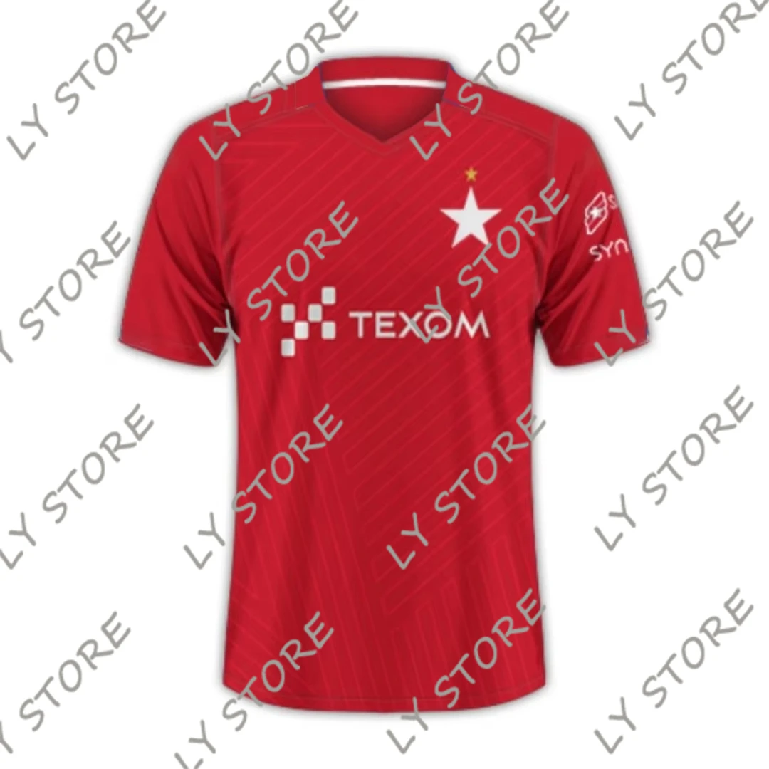 25-26 I League Polska Wis Krakow домашняя футбольная майка, осенняя спортивная футболка Dry Quick, мужская футболка, детская одежда, футболка Y2k Woman