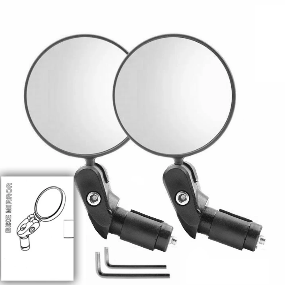 

2 шт. велосипедные зеркала, складные выпуклые, прозрачное видение, легкое крепление для MTB, дорожный велосипед, аксессуары для велоспорта, оборудование безопасности