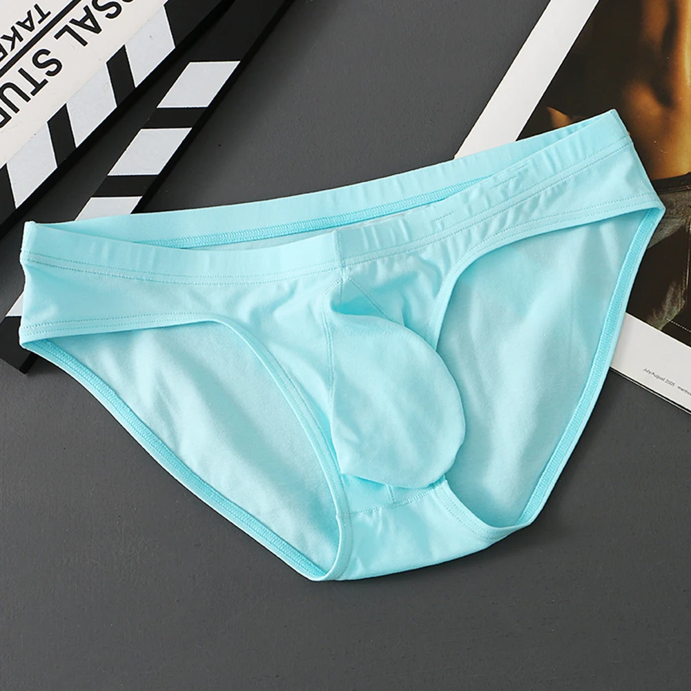 Men's Panties Sexy Briefs Low Rise Underwear Big Convex Bulge Enhancing Bulge Pouch Underpants Elastic Knickers Lingerie