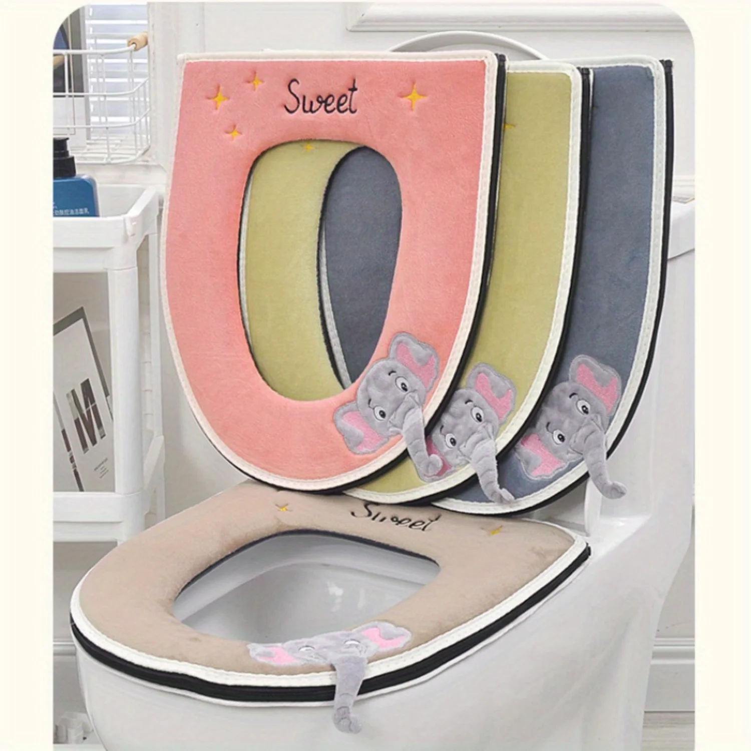 

Upgrade Your Bathroom Experience with Zipper Style Toilet Seat Cover - Three-Dimensional Cushion for Maximum Comfort