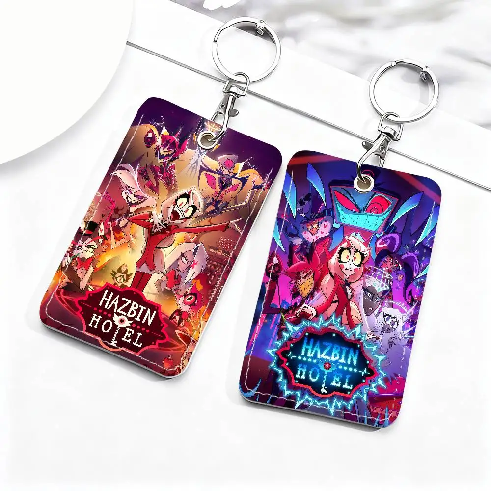 

Cartoon H-Hazbin H-Hotel Card Holder Suitable For Bank Access Library Parking Bus Subway And Keychain