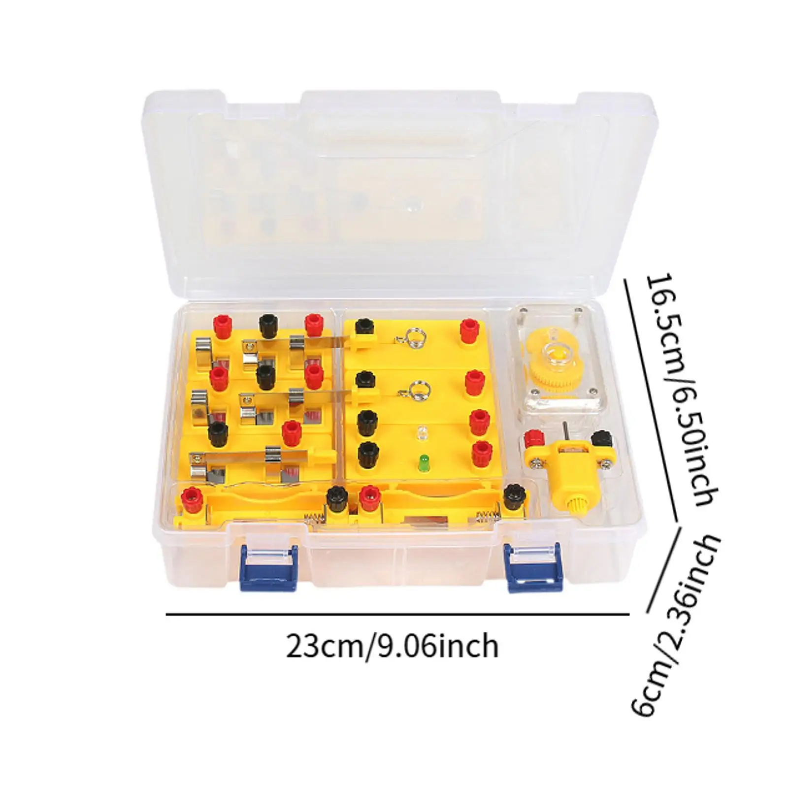 Kit de experimento de eletricidade, projetos diy, fácil de transportar, auxiliares de ensino de física portátil para crianças básicas, estudantes, sala de aula