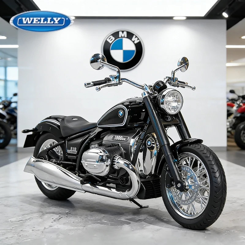 

WELLY 1/12 BMW R18 2020 Die Cast Motorcycle Model Toy Vehicle Collection Autobike Shork-Absorber Off Road Autocycle Toys Car