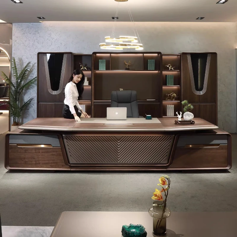 Conference Multifunctional Office Desk Reception Wooden Office Desk Organizers Storage Escritorio Oficina Commercial Furniture