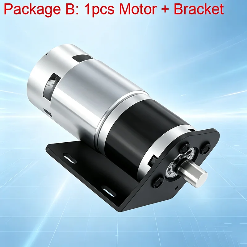 775 DC Geared Motor 12V-24V 8-1600RPM 42mm Planetary High Torque Brushed