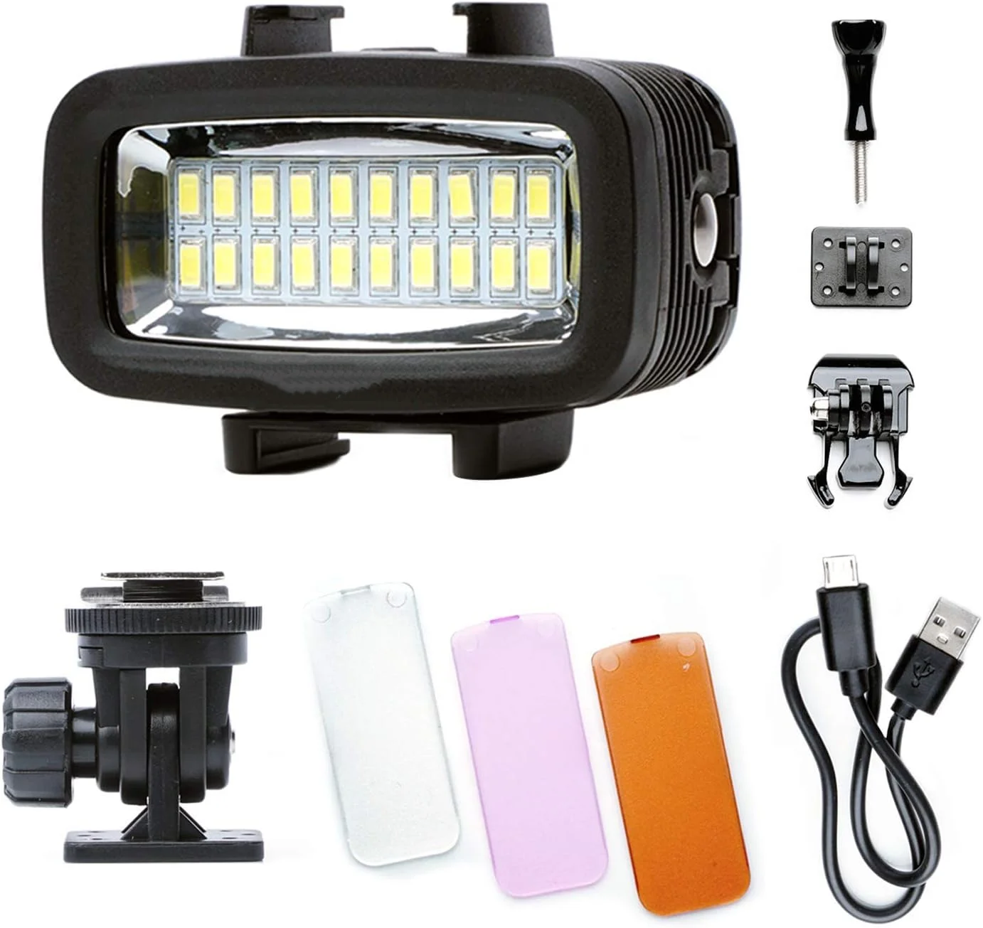 SEA FROGS 40 Meters Underwater Video Light 700 Lumen Diving Fill Light Suitable for GoPro DSLR Action Cameras