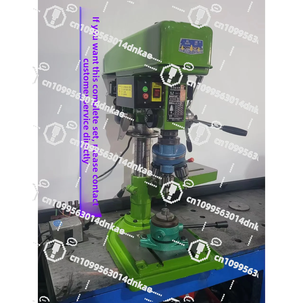 Multi-head Bench Drill Multi-bit Drill Tool Quick Manual Rotation Three-head Drilling Chamfer Tapping Integrated Bench Drill