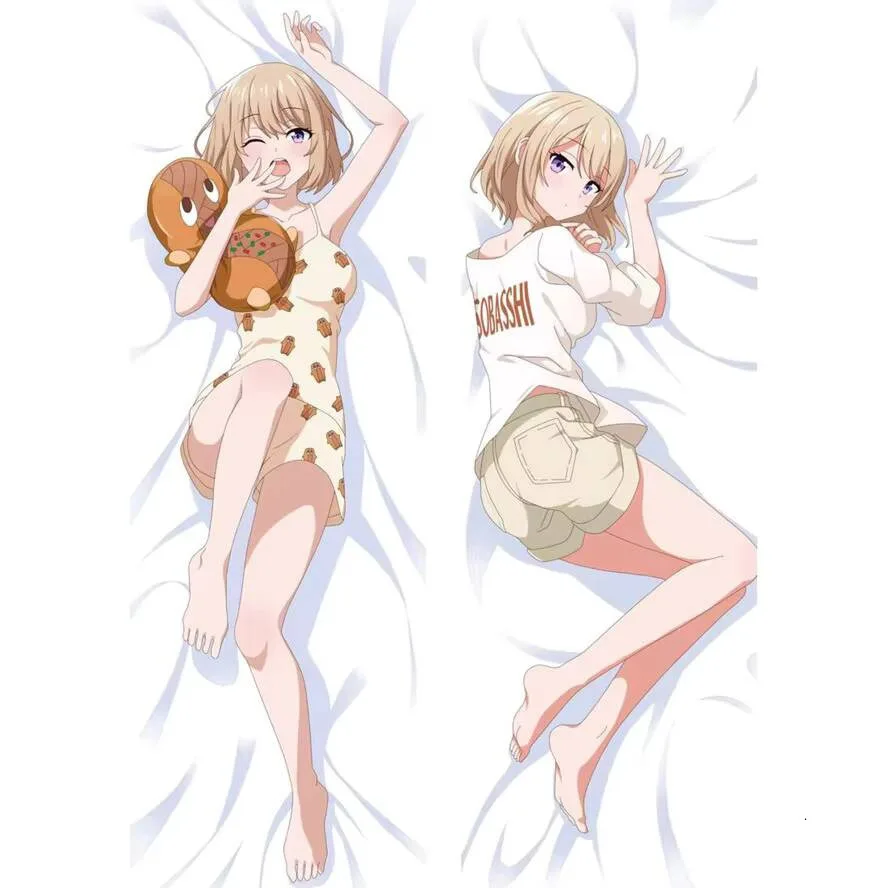 

Декор аниме пара кукушек Umino Sachi Dakimakura Waifu 2-сторонняя наволочка для тела чехол с принтом на петлях