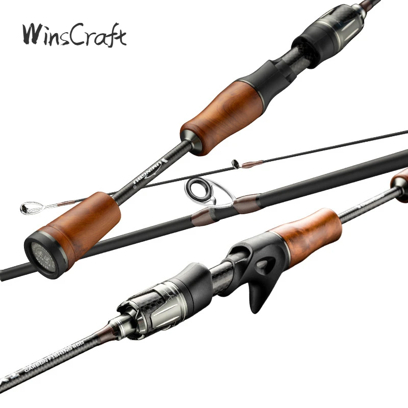 

WinsCraft Ultralight High Carbon Lure Fishing Rod, Spinning Casting, Trout Rod, UL Rod, 1.39M, 1.55M, 1.68M, WT, 1.5-8G