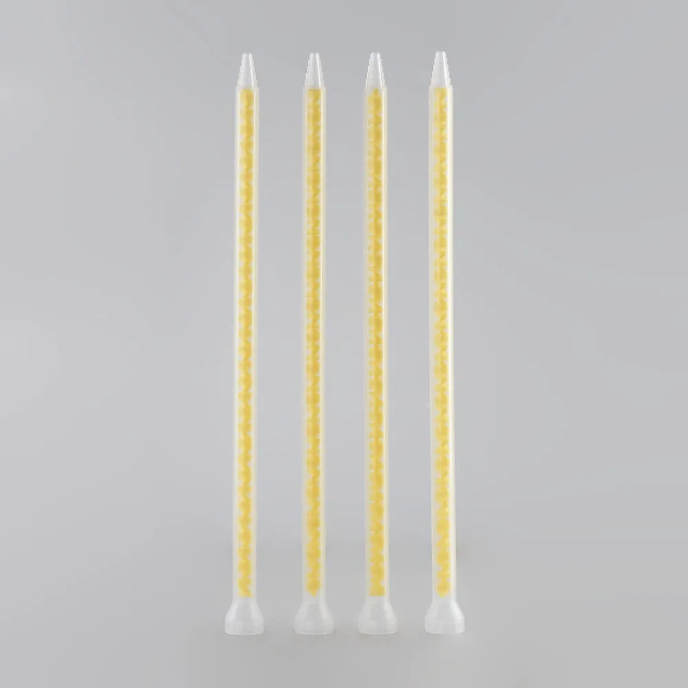 Pack Of 10 Resin Static Mixer MS08-32ผสมหัวฉีดสำหรับ Duo Pack Epoxies Core วัสดุ POM