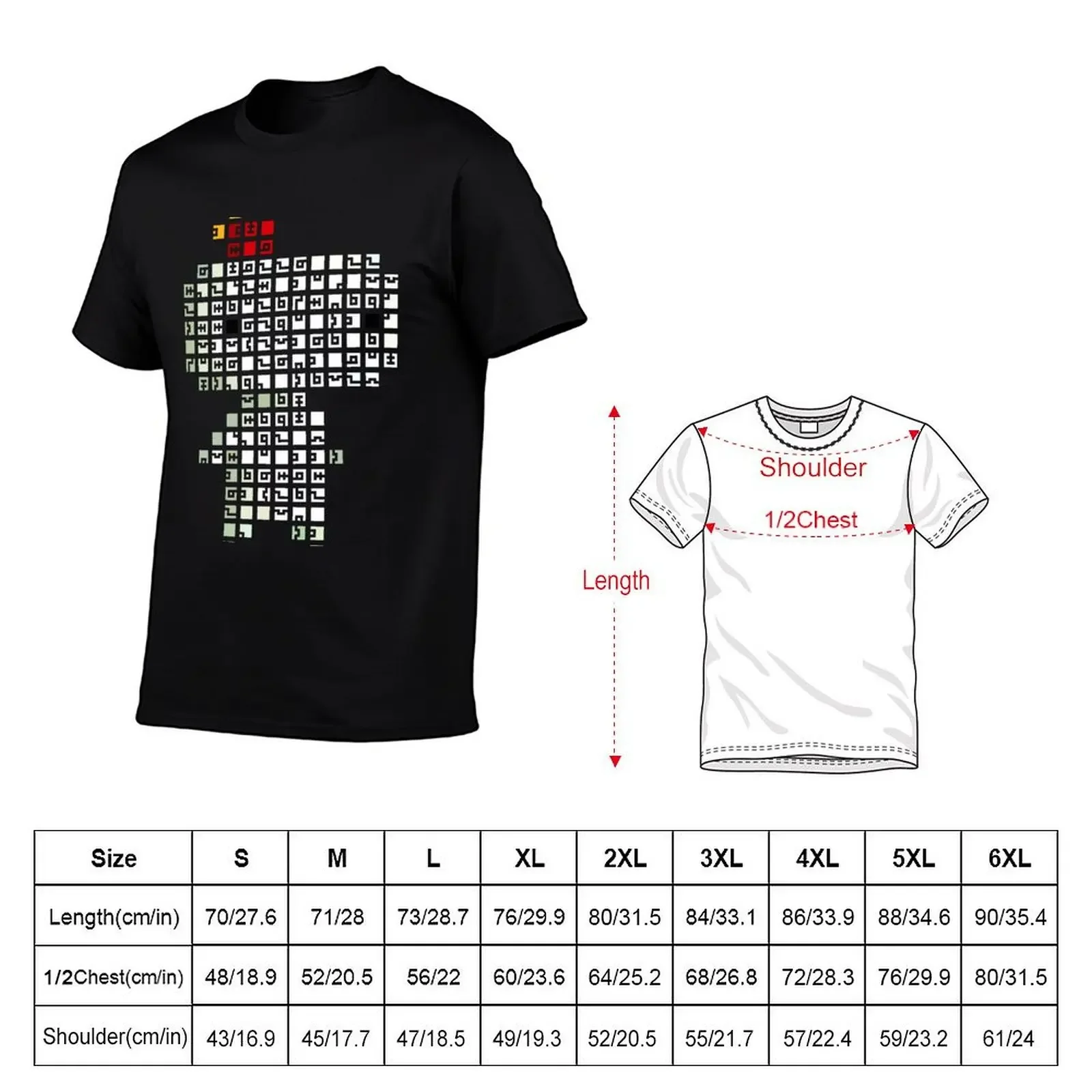 Fez Tiles T-Shirt plus size tops graphic t shirt vintage anime clothes vintage t shirt men