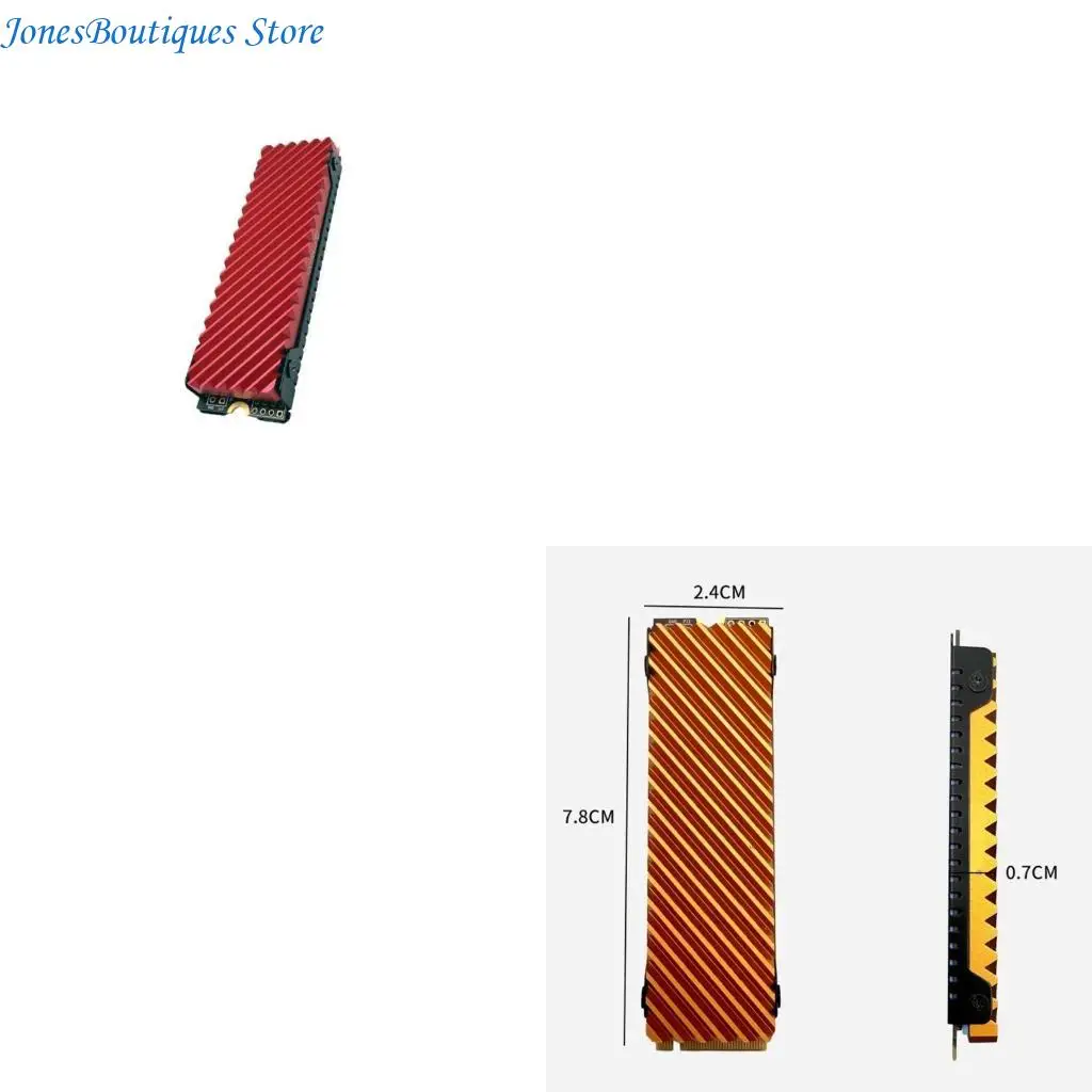

Aluminum NVME Cooling Pad Multiple Directional Airflows Slots Rapid Heat Transfer For PCIe4.0 Disk Storage Expansion W8KE