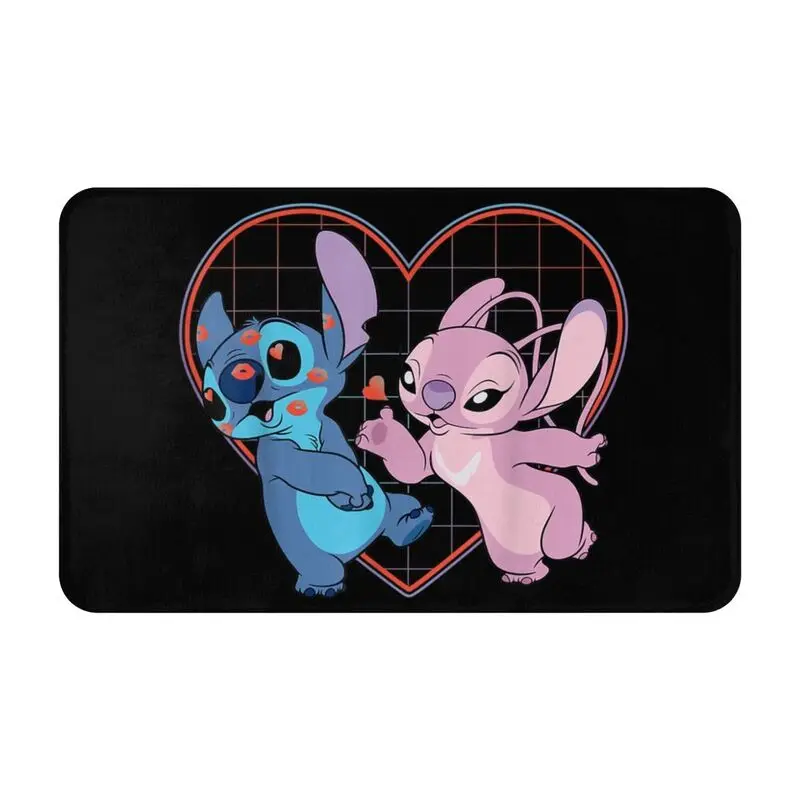 Custom Cartoon Animation Stitch Front Door Floor Entrance Mat Outdoor Kitchen Bath Doormat Toilet Carpet Rug