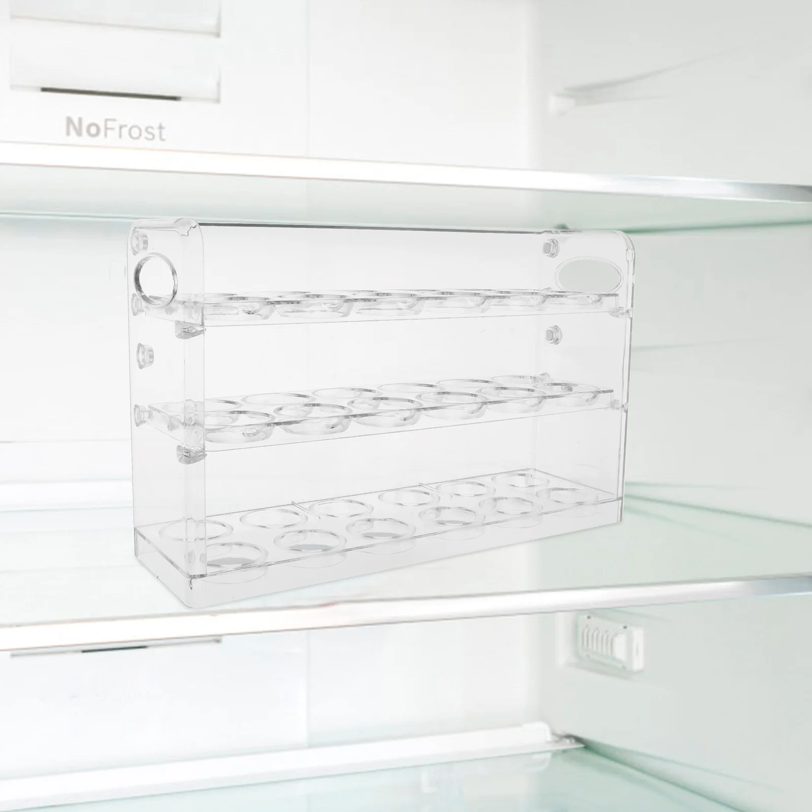 

Storage Box For Refrigerator Transparent Pet Kitchen Organizer Multi-Layer Fridge Container Household Egg Rack Vertical
