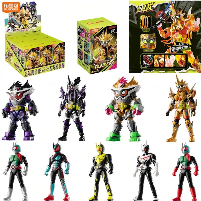 Figurine d'action originale Blokees Kamen Rider Star S Genm Musou God Maximum Mighty X Zeztz Impact, modèle de collection, jouet décoratif