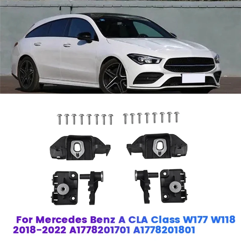 

1 пара аксессуаров для фар Mercedes Benz A CLA Class W177 W118 2018-2022 A1778201701 A1778201801 Fixed Claw