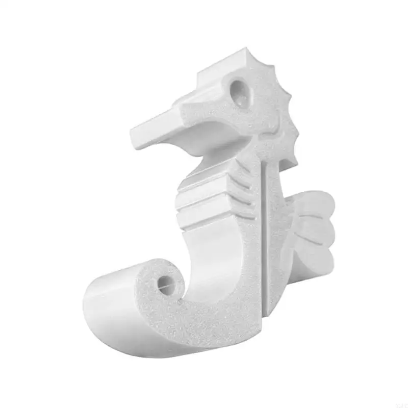 Polylactic Acid Materials Decorative Sea Horse Hook For 8Mm Glass Door No Drilling Installation X3UC