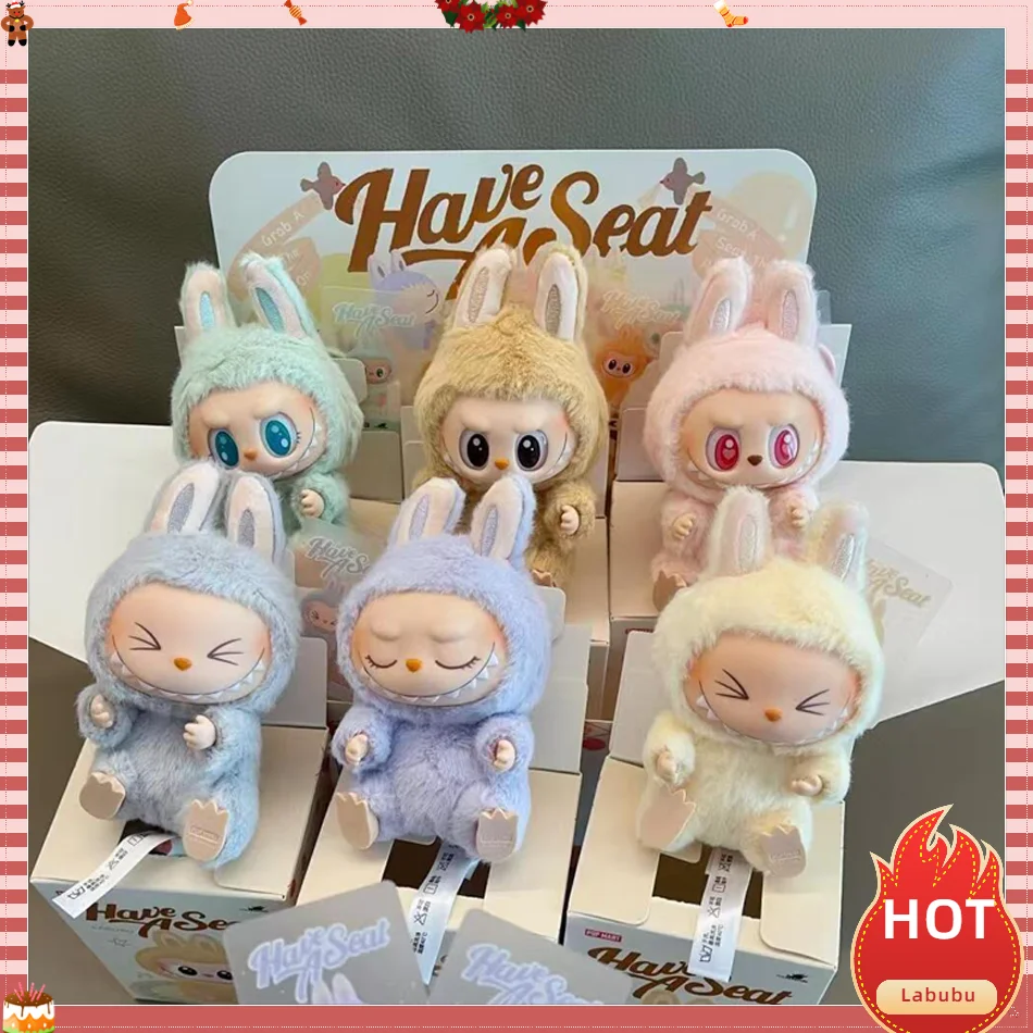 

Kawaii Labubu The Monsters Box Toy Sweetheart Vinyl Doll Cute Backpack Pendant Decoration Plush Doll Clothes Keychain Gifts