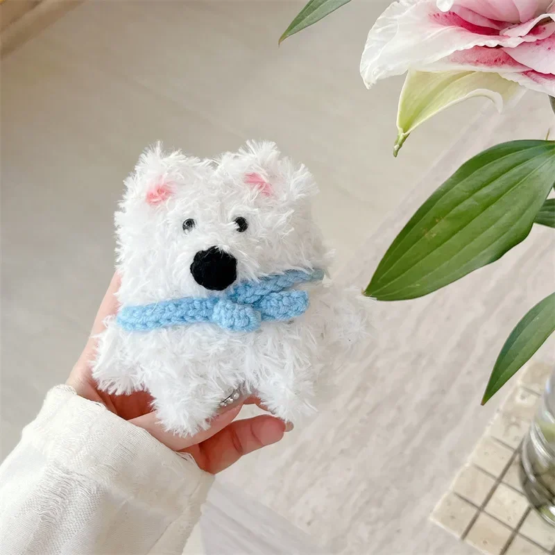 漫画の犬のぬいぐるみAirPods1,2, 3 pro,4用の保護ケース,充電ボックス,Bluetoothイヤホン用