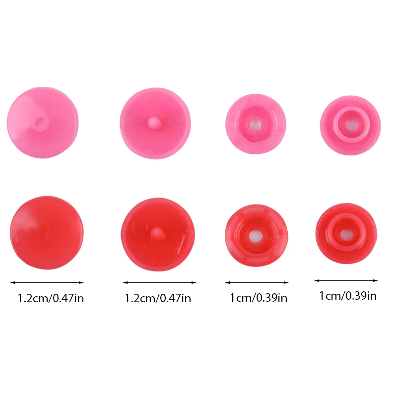 20 Sets For Baby Clothes Clips Quilt Button Round Plastic Snaps Button Dark Buckle Button Fasteners Garment Accessories
