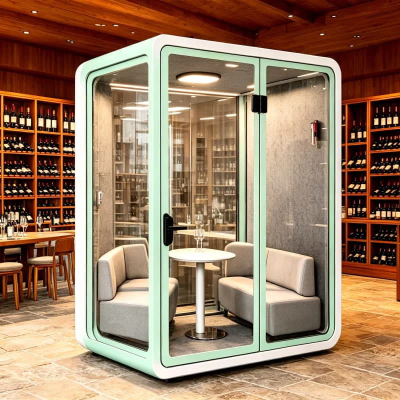 Acoustic Office Pod Soundproof Phone Booth Workstation For Quiet Conference Remote Meeting Private Calling Customized