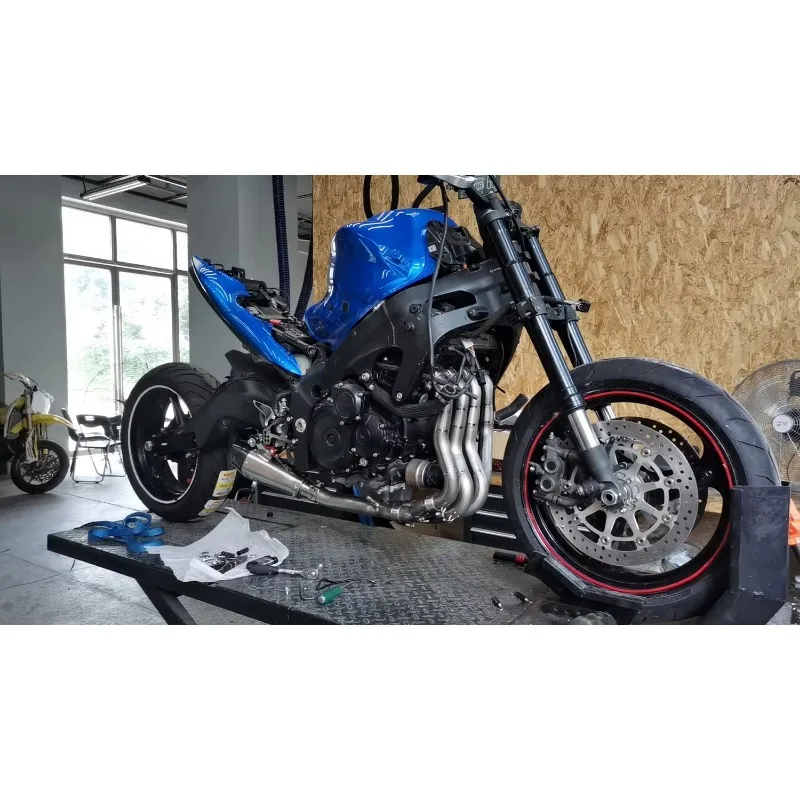 High Performance Titanium Steel Motorcycle Exhaust System Muffler Pipe for  GSX-S 1000F 1000GT,GSX-S1000GX Adventure