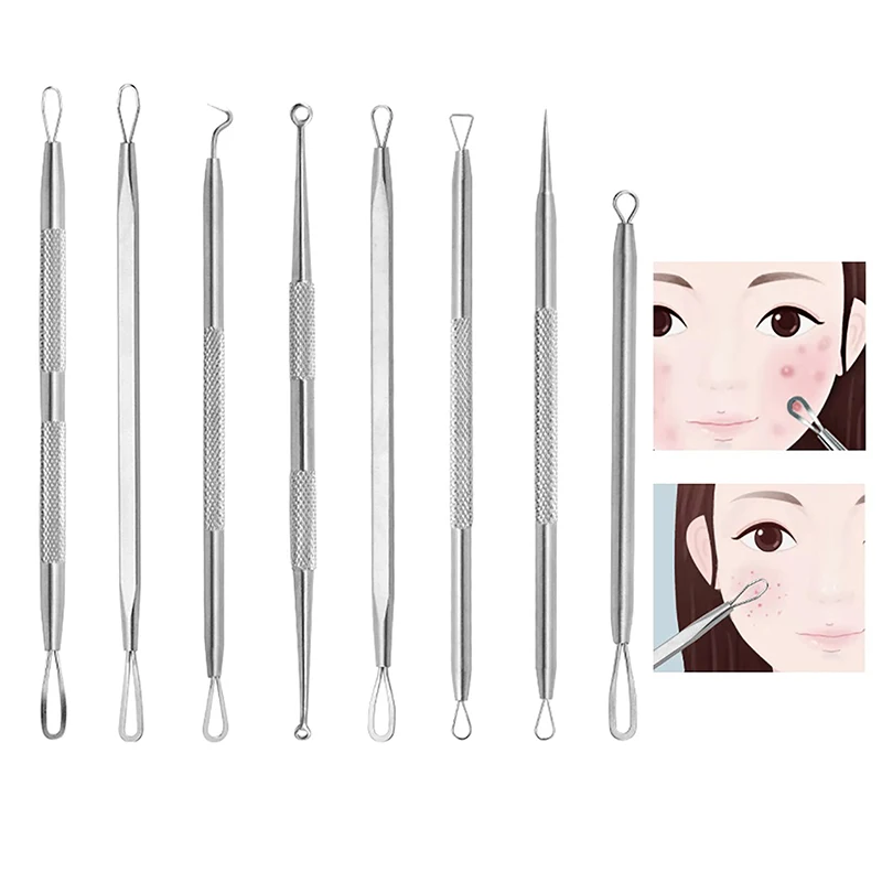 Dual Heads Acne Needle Blackhead Blemish Squeeze brufolo Remover Spot Cleaner Beauty Skin Care Tool