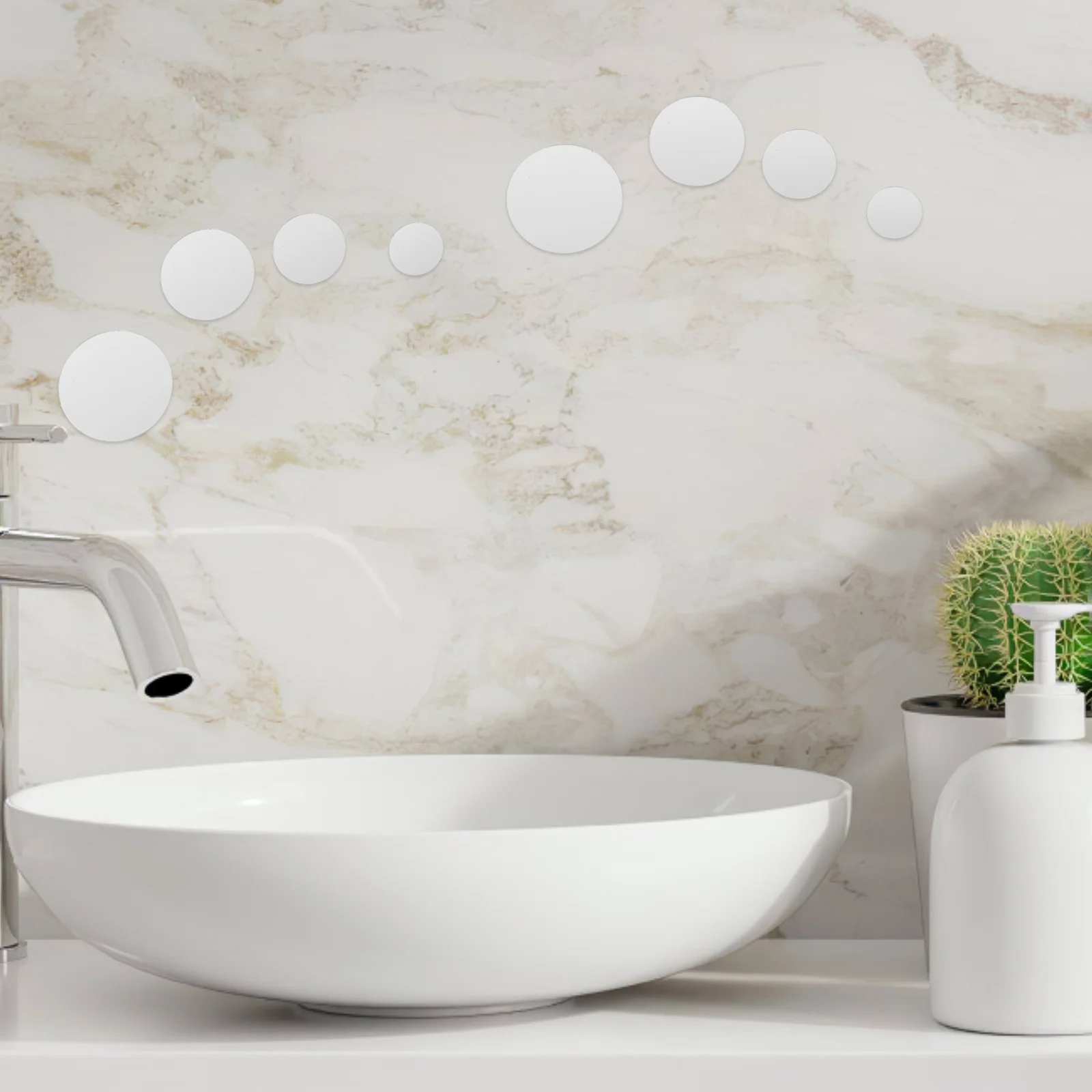 

250Pcs Mini Round Acrylic Mirrors Reflective Mosaic Tiles for DIY Crafts Home Decor Art Jewelry Supplies Round Acrylic Mirror